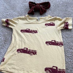 Kate Quinn Bamboo 2T Large Bow Farm Trucks Cinnamon